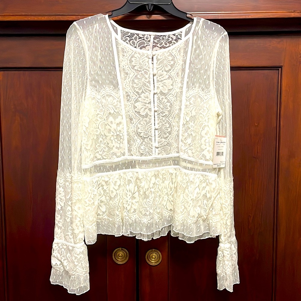 FREE PEOPLE NWT lace top